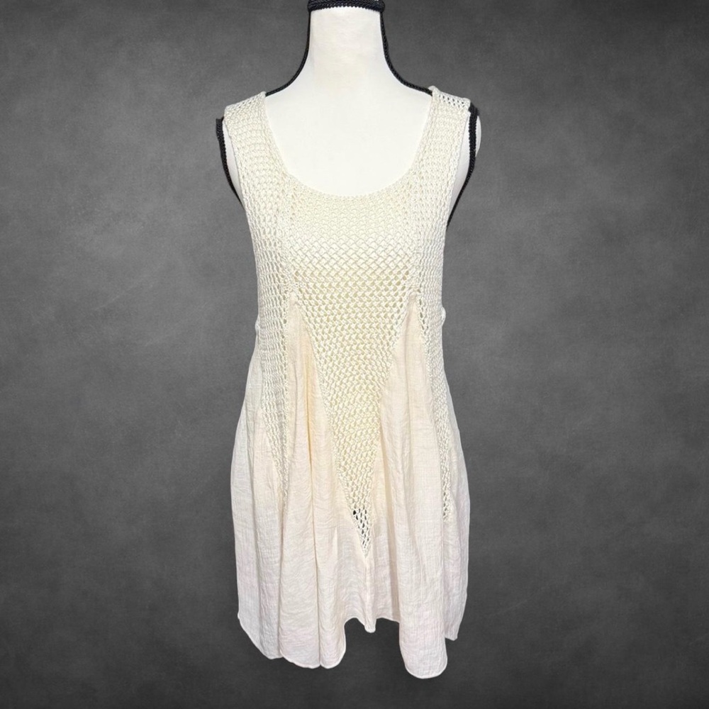 India Boutique Cream‎ Knit Cover Up